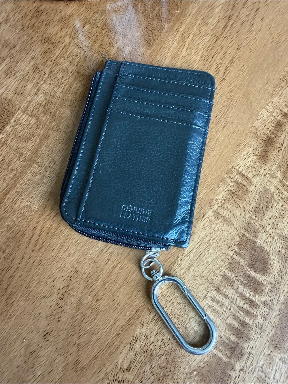 Universal Thread top handle with genuine leather card case